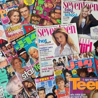 The vibrant, colorful covers that dominated newsstands in the early 2000s.. Source: www.y2kmagazines.com
