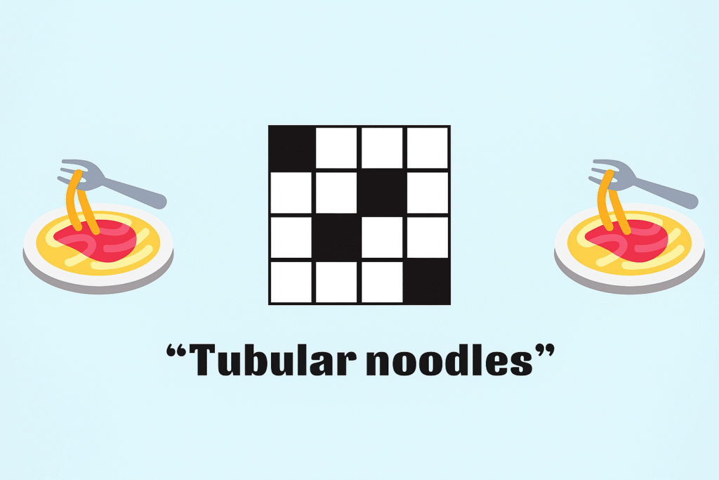 tubular noodles nyt