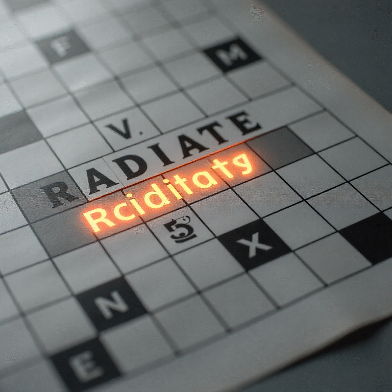 Radiate as Energy NYT
