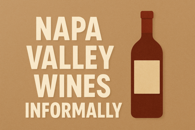 napa valley wines informally