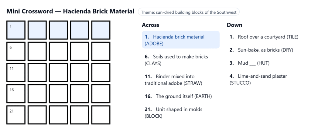 Hacienda Brick Material