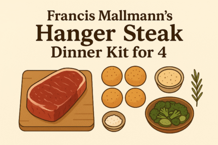 francis mallmann's hanger steak dinner kit for 4