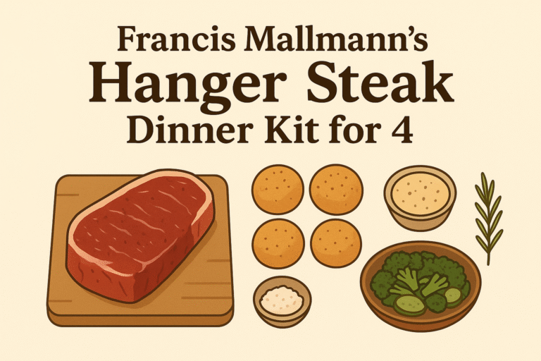 francis mallmann's hanger steak dinner kit for 4