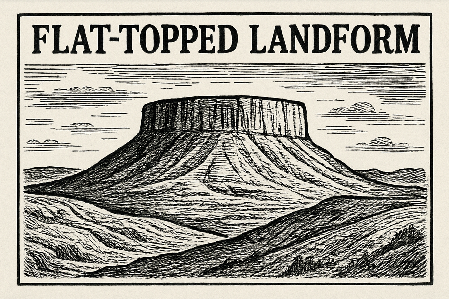 Flat Topped Landform NYT