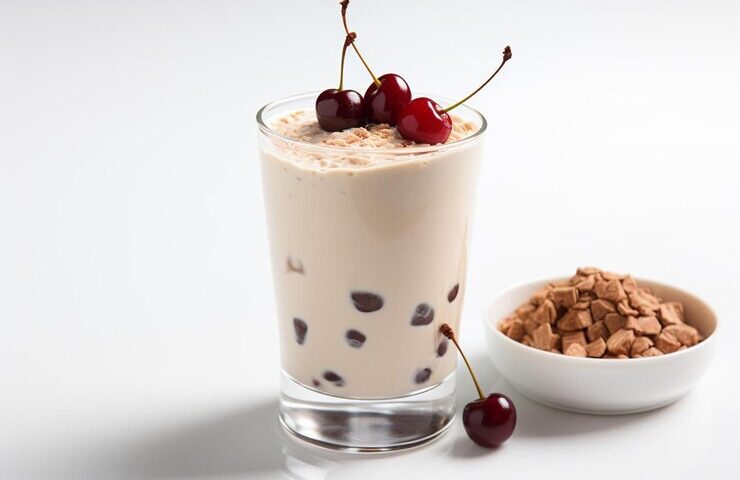 Milky Drink with Pearls NYT