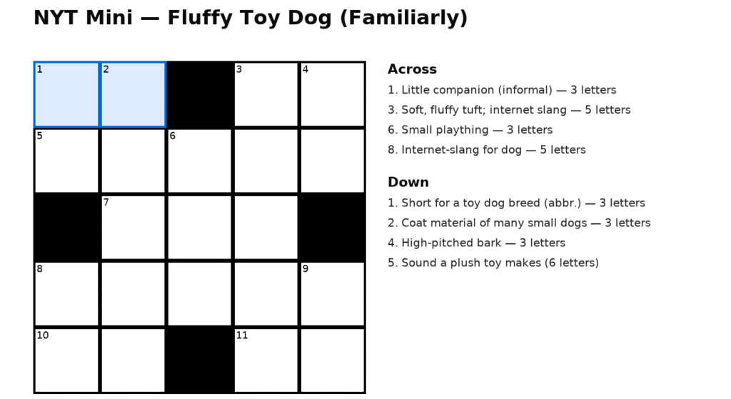 Fluffy Toy Dog Familiarly NYT