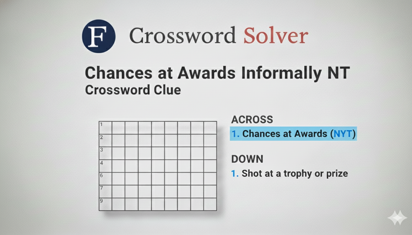 Chances at Awards Informally NYT