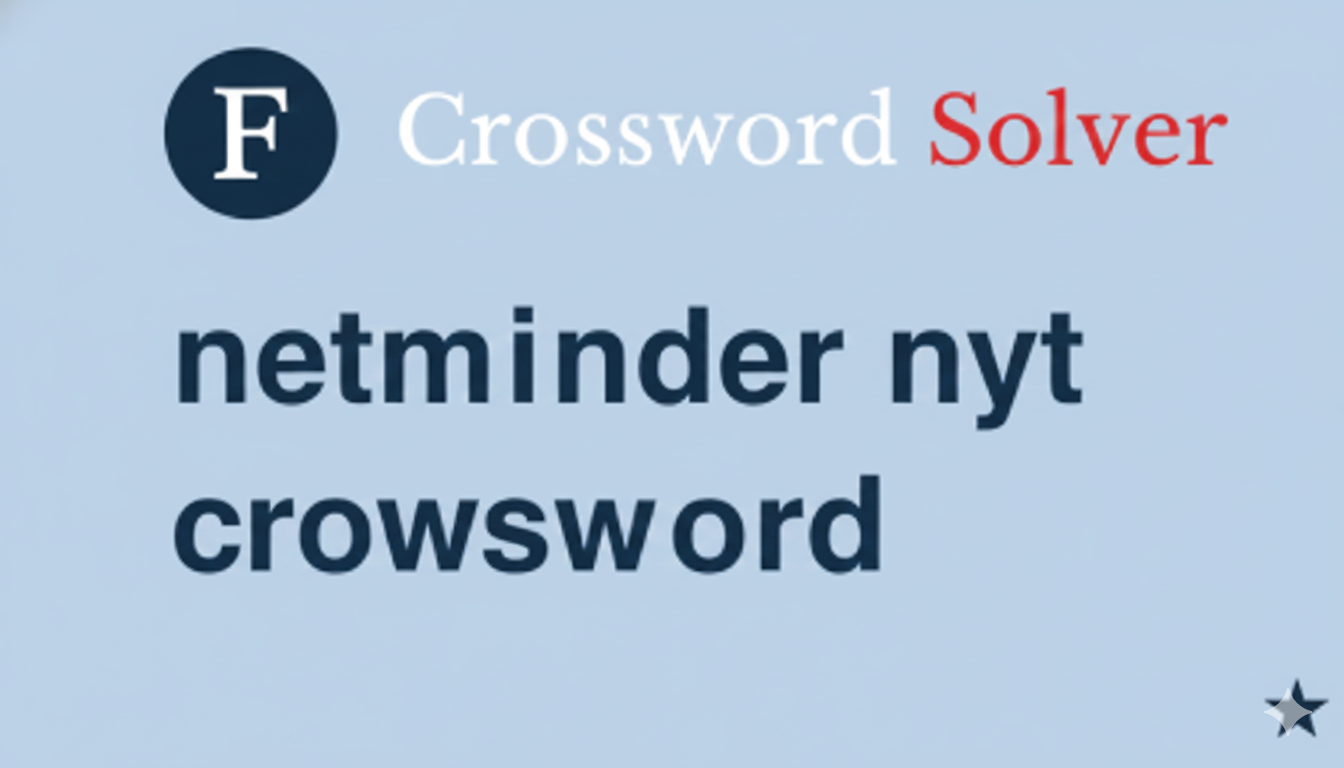 netminder nyt crossword