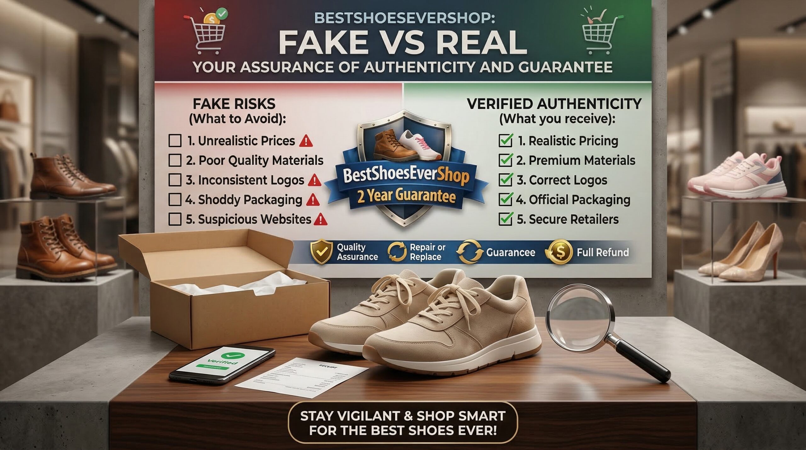 bestshoesevershop 2 year guarantee