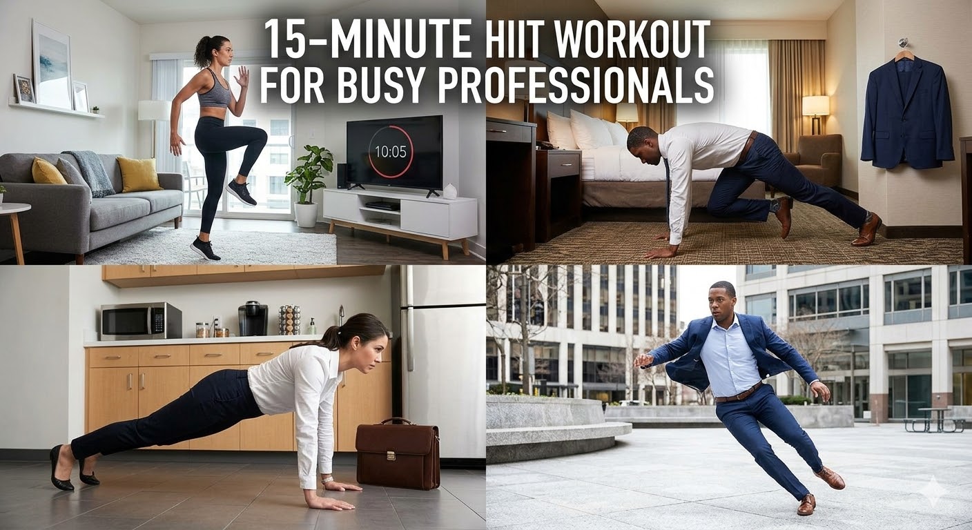 15-minute HIIT workout for busy professionals